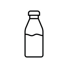 milk icon with white background vector stock illustration