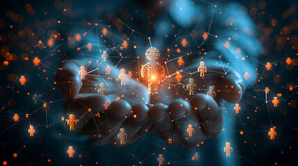 Photo realistic concept of a Customer Success Manager guiding clients with proactive solutions and building strong relationships