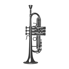 Silhouette trumpet black color only