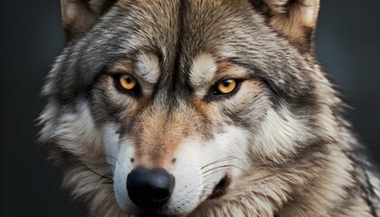 A wolf icon with a fierce gaze upscaled 2