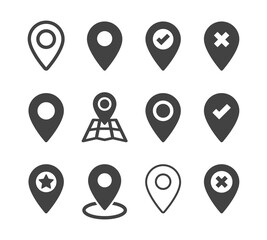 Destination icon. Flat illustration. White background. 