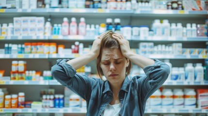 Headache capsules at shop