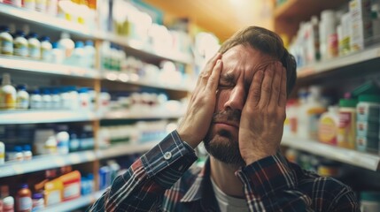 Headache capsules at shop