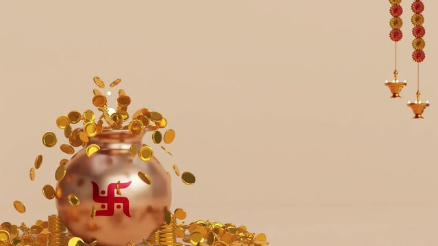 Akshaya Tritiya motion graphic 3d render video