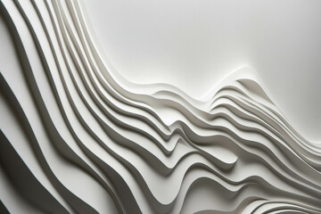 a close up of a white wall with a wave pattern