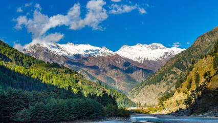 Harsil Valley, Uttarakhand seated on the bank of River Bhagirathi is a famous tourist destination during summer