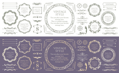 Fashionable frame. Design template. A set of gorgeous foreheads.
