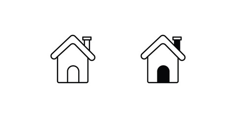 house icon with white background vector stock illustration
