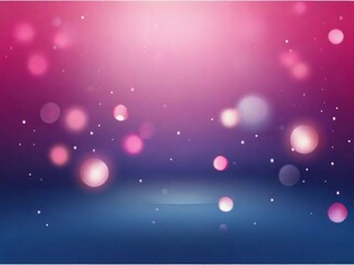 Naklejka premium Bokeh lights effect on blue and pink gradient background vector format