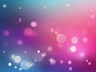 Bokeh lights effect on blue and pink gradient background vector format