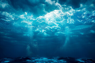 A Dance of Light and Water: Underwater Ocean Cloudscape