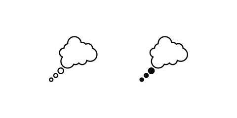 dream icon with white background vector stock illustration