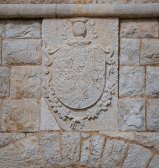 coat of arms, Trani, Apulia, Italy, Europe, March 2024