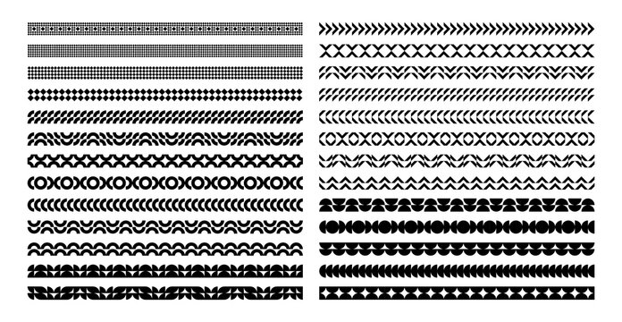 Collection of basic shape abstract divider design