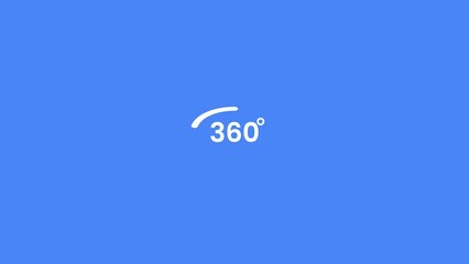 360 degree angle rotate arrow icon, panoramic, angle 360 degrees icon, Wide Degree,