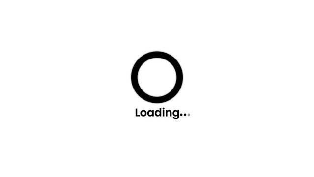 Circle loading bar icon, circle loading system, Loading Logo, simple logotype icon animation