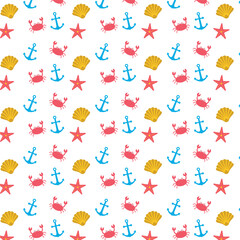 Background with sea pattern 
