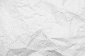 White Paper Texture background. Crumpled white paper abstract shape background with space paper recycle for text