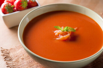 strawberry gazpacho
