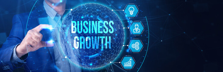 Business growth. Development and growth concept.