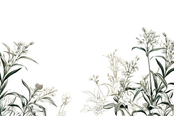 Fototapeta premium PNG Spider Plant ephemera border plant herbs backgrounds
