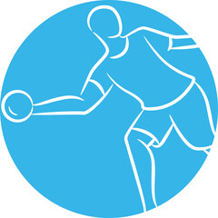 Handball Player Illustration