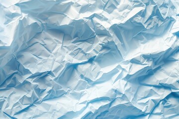 Blue crumpled paper background