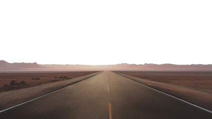 PNG Highway road landscape horizon sunset