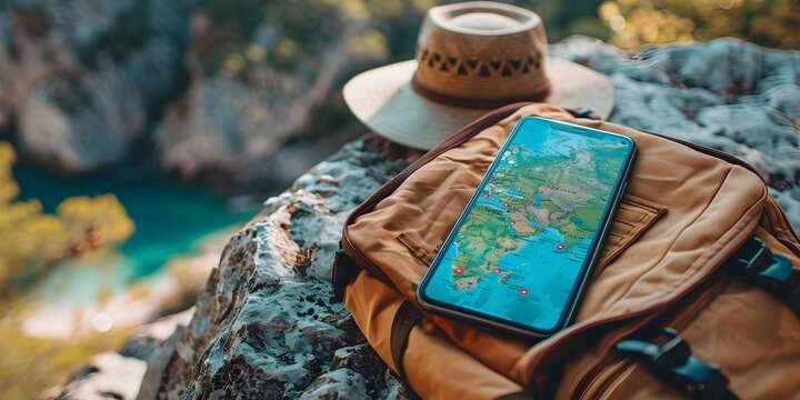 Mobile Travel Safety App Showcasing Global Destination Information and Adventure Tips