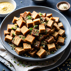salad with mushrooms and cheese