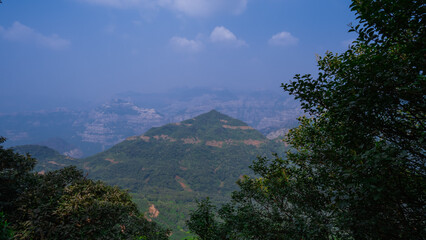 clouds over the mountains