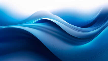 3d Abstract Light Blue Wave Background