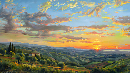  landscape, sunset