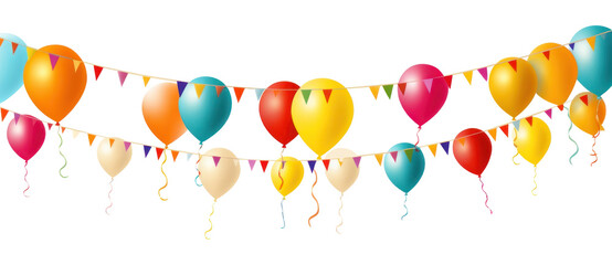 PNG Birthday banner backgrounds balloon white background.
