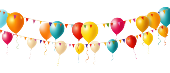 PNG Birthday banner backgrounds balloon white background.