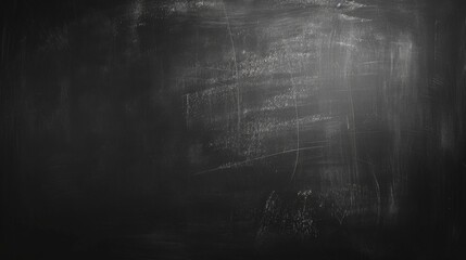 Blackboard on wooden table