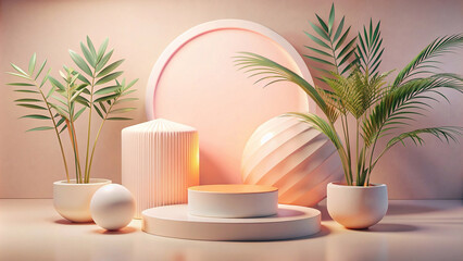 Fototapeta premium Background elements for product photography or advertisements to look beautiful.