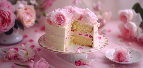 pink cake   for mother day