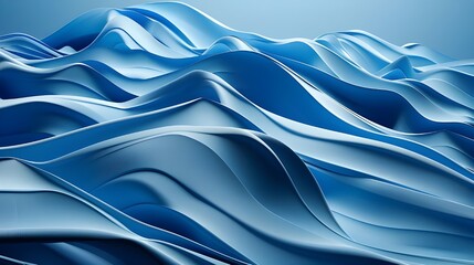 Abstract Blue Waves background 