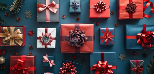gifts  decoration on a wooden background   for mother day