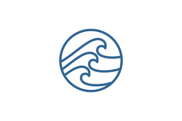 ocean design with water logo