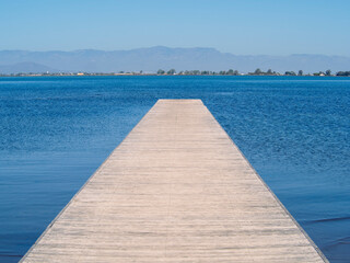 Fototapeta premium wooden pier in the sea