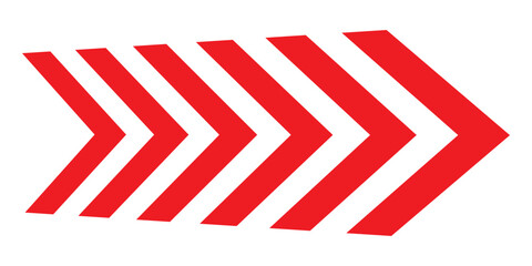 Red right arrow sign. Zebra crossing icon. Crosswalk icon, vector. Vector illustration

