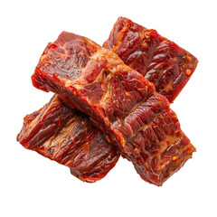 Fototapeta premium Beef jerky is a great snack. It's packed with protein and it's also very portable.