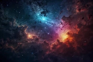 Fototapeta premium Galaxy, space sky. Stars, lights, fantasy background. Galaxy, space sky. Stars and lights, fantasy background. Explore your dreams. 
