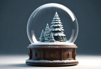 3D model snow globe ai image figure octane render  (10)