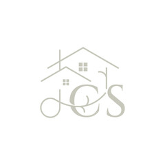 CS logo with a home form element which means a real estate company