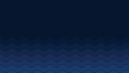 Blue wave abstract background with gradient for backdrop or presentation