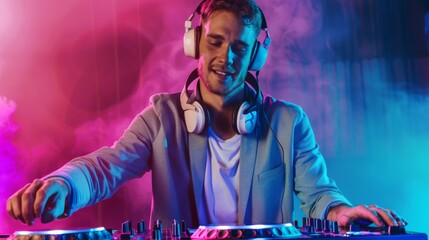 DJ Controlling Music at Event