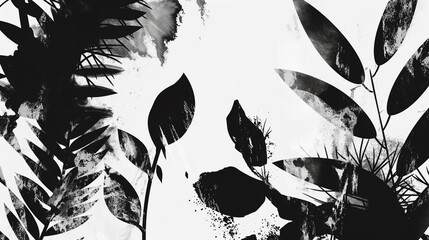 Arte abstrata preto e branco moderno - wallpaper HD